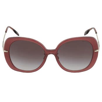 Burberry Eugenie Rose Gradient Gray Butterfly Ladies Sunglasses BE4374F 40245M 55 8056597745499 ...