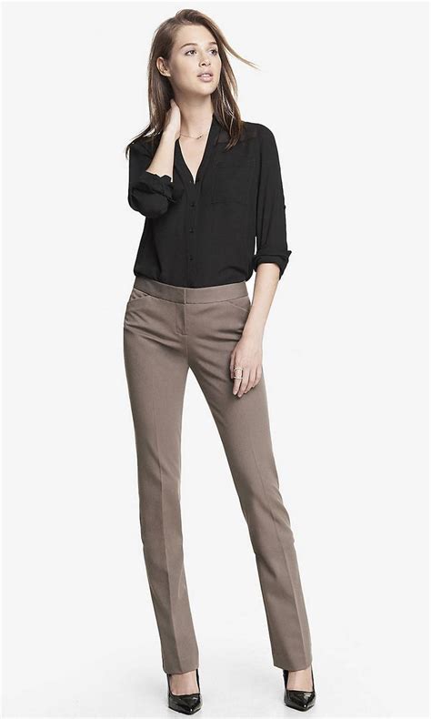 STUDIO STRETCH BARELY BOOT EDITOR PANT from EXPRESS | Slacks for women ...