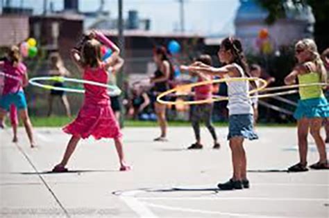 Fun Friday - Street Wide Hula Hoop Contest - Bags of Fun