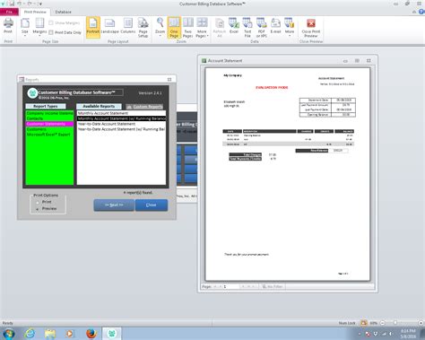 Customer Accounting and Billing Statements Software for Windows and Cloud