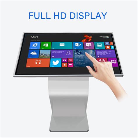 Floor Standing Indoor Interactive LCD Touch Screen High Definition ...