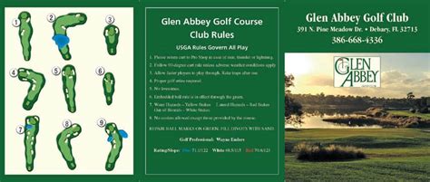 Scorecard - Glen Abbey Golf Club