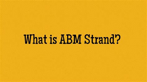 What is ABM Strand? #ABMSquadOfficial | ABM Strand of Senior High School | By ABM Squad