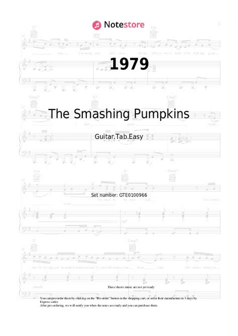 1979 tabs easy guitar The Smashing Pumpkins in Note-Store.com | Guitar ...