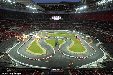 Sebastian Vettel signs up for Race of Champions at the Olympic Stadium (one week before F1 ...