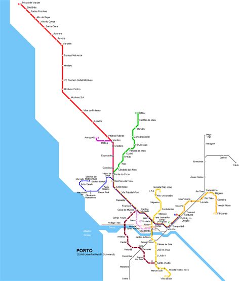 Mapa Metro Oporto