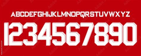 2023-2024 Arsenal Football Style Font Kit for Premier League Soccer Team