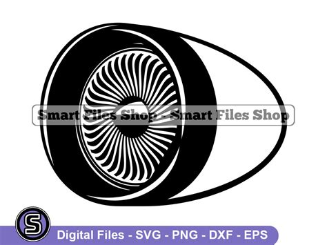 Jet Engine 2 Svg Airplane Svg Aircraft Svg Jet Engine Dxf | Etsy