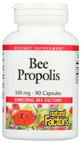 Natural Factors Bee Propolis Extract -- 500 mg - 90 Capsules - Vitacost