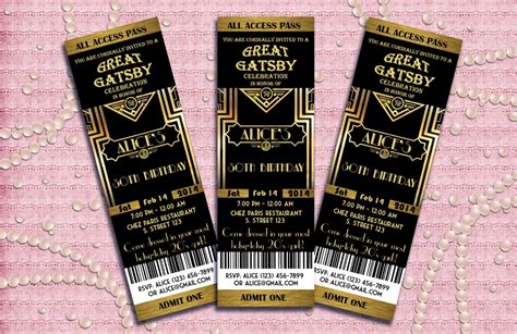 Great Gatsby Prom Invitations - Great Professionally Designed Templates