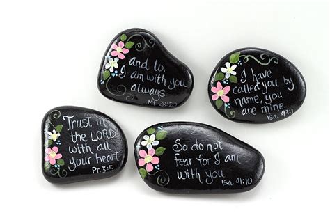 Scripture stones, faith stones, Jesus, Christian scripture stones ...