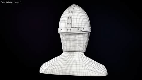 saxon helmet 3d model