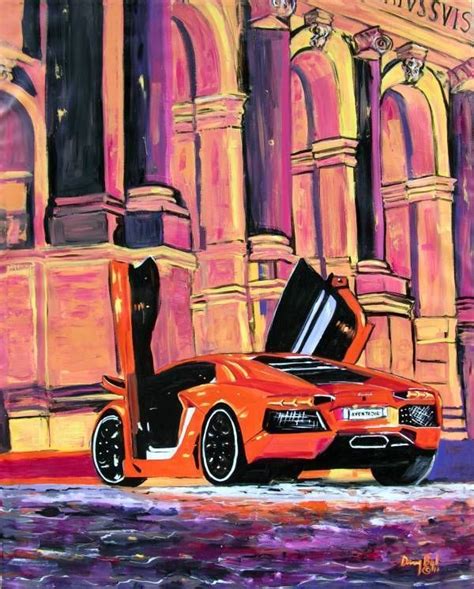 LARGE CONTEMPORARY ORIGINAL MODERN WALL Bugatti PAINTING FINE ART Dan Byl 4x5ft #Impressionism ...