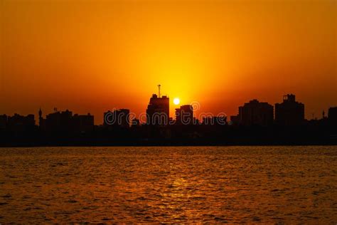 Sunset on the Nile River, Egypt. Stock Image - Image of pharaoh, dusk ...