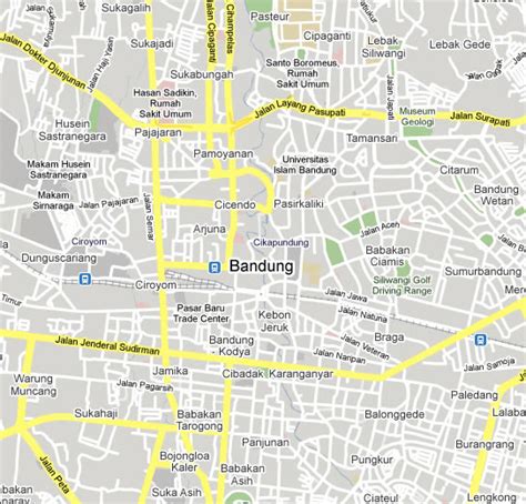 Bandung Map - Indonesia