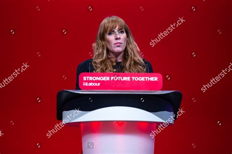 Angela Rayner Delivers Deputy Leaders Speech Editorial Stock Photo ...