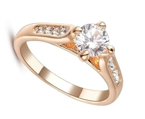 Wholesale Fashion Imitation Diamond Jewelry Wedding Ring Engagement Ring Austria Crystal Ring ...