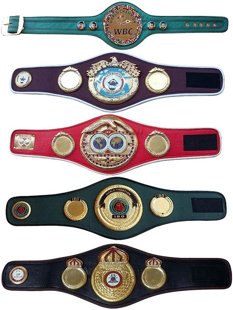 Amazon.co.jp: WBC WBA WBO IBF IBOチャンピオンシップ ボクシングベルト レプリカ ミニ5ベルト