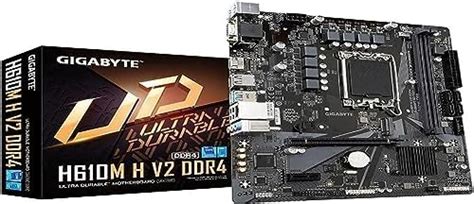 Amazon.com: GIGABYTE H610M H V2 DDR4 1.0 LGA 1700 mATX Motherboard, 2x ...