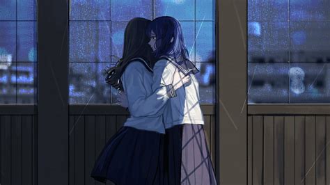 Download School Uniform Anime Girl Anime Girl HD Wallpaper