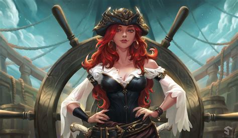 ArtStation - Miss Fortune, Sun haiyang | Miss fortune, Pirate woman, The pirate king