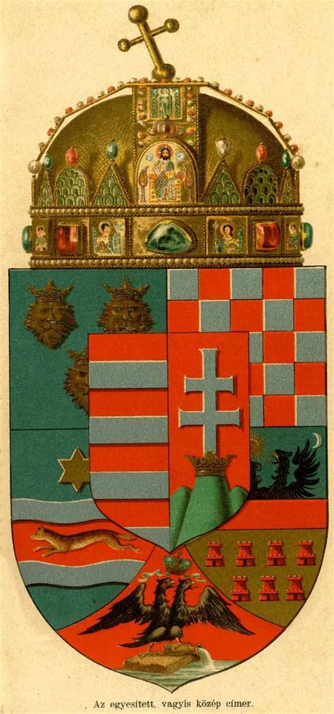 Empire of Austria-Hungary, medium coat of arms of the Hungarian ...