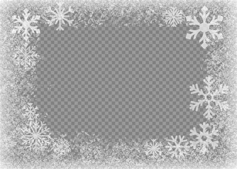 Premium Vector | Snow frame frozen window window frozen glass ice ...