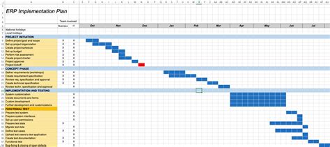 Erp Implementation Timeline Template