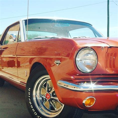 Who WOULDN'T be in love with this burnt orange beauty? Check out this awesome #1966mustang the # ...