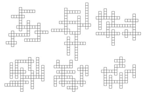 Crossword game grid, vector cross word puzzle 22665568 Vector Art at ...