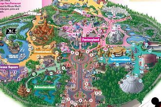 Printable Map of Disneyland | Disneyland map, Disneyland vacation, Disneyland rides