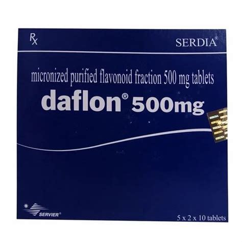 Daflon 500mg Tablet at Rs 130/strip | Malad East | Mumbai | ID: 11530659862