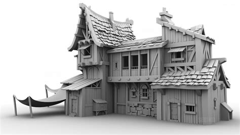 House 3D Model by SeBiNoDraw on DeviantArt