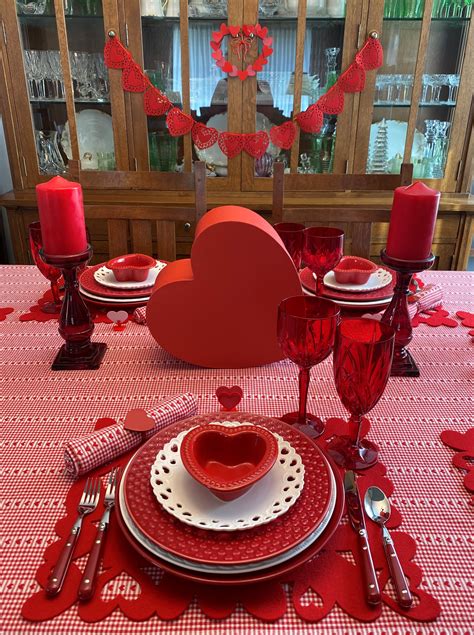 Hearts for a Valentine's Day Tablescape — Whispers of the Heart