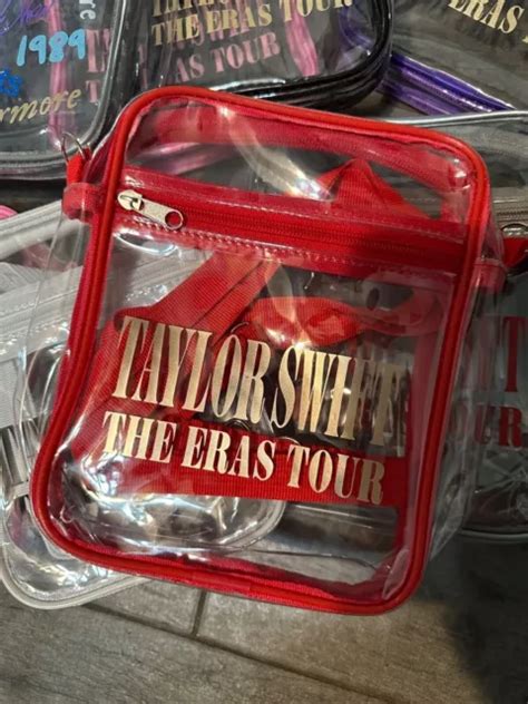 TAYLOR SWIFT ERAS Tour, Stadium approved Clear Bag With Logo $30.00 - PicClick