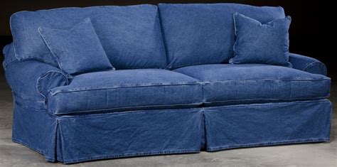 Slip Cover Denim Style Sofa | Blue couch covers, Couch covers, Slip ...