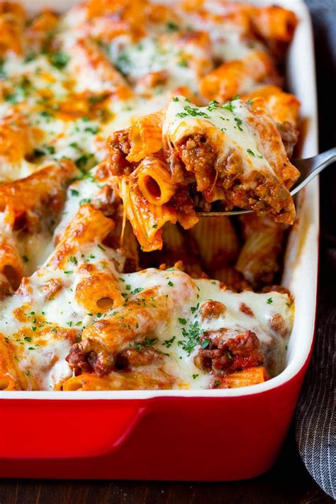 Baked Rigatoni Pasta Recipe - Dinner at the Zoo