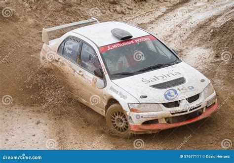 Mitsubishi Lancer Evo VIII, Rally Car. Editorial Photo - Image of ...