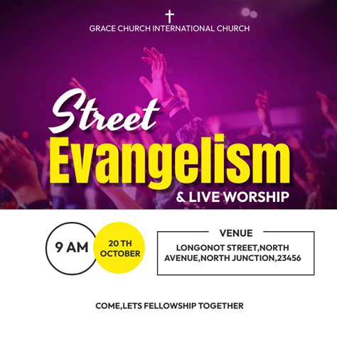 Copy of STREET EVANGELISM FLYER | PosterMyWall