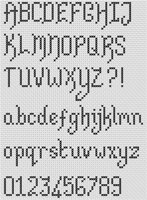 Printable Needlepoint Alphabet Patterns