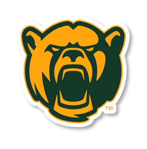 Baylor Bears Sports Team Large Mascot Vinyl Decal Sticker - Walmart.com ...