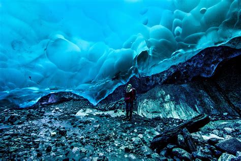 Medenhall Ice Cave, Juneau, Alaska | Mendenhall ice caves, Ice cave, Alaska travel