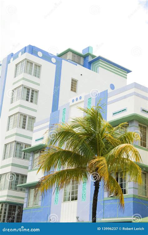 Historic Art Deco Architecture South Beach Miami Stock Image - Image of ...