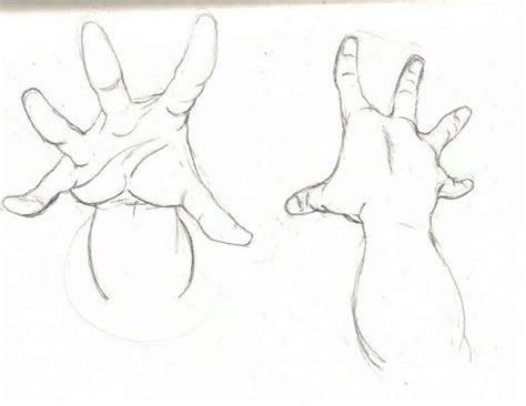 Hands Reaching Up Drawing