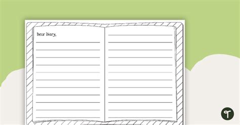 Dear Diary Template | Teach Starter