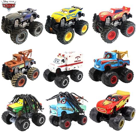 Original Disney Pixar Cars Big Wheel Foot Diecast Car Toys Lightning ...