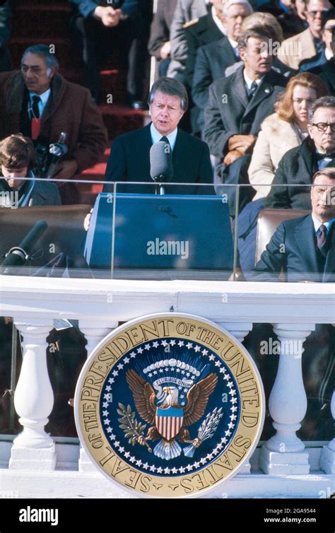 Jimmy carter inauguration speech 1977 hi-res stock photography and images - Alamy