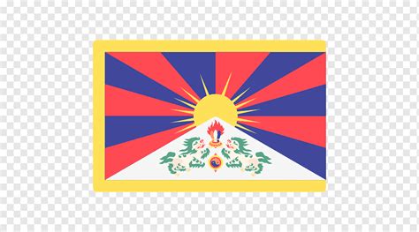 Flag of Tibet National flag Free Tibet, tibetan astragalus, border ...