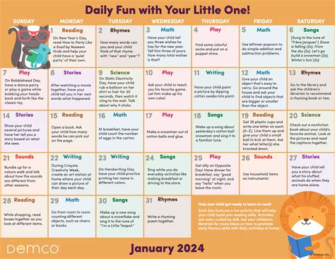 Early Literacy Activities — January 2024: Activities, Books, and More!