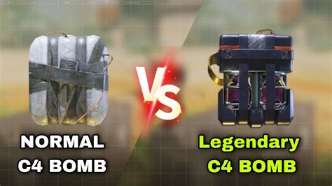 Comparison Normal C4 Bomb Vs Legendary C4 Bomb - YouTube